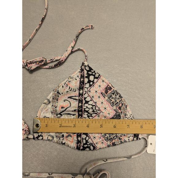 Victoria's Secret Bikini Top Women's XL Boho Print String Y2K‎ EUC - Picture 4 of 8